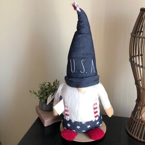 Rae Dunn USA Patriotic Gnome Decor